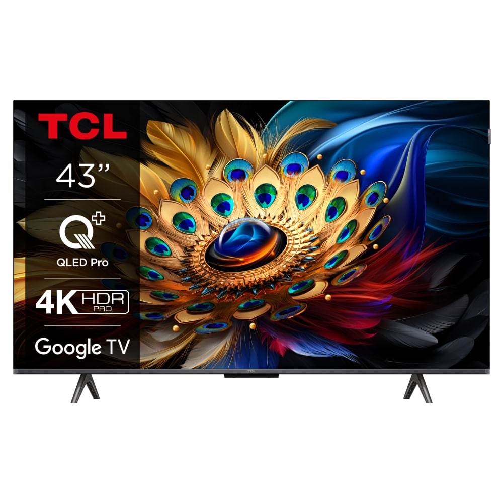 TCL Televizor  43C655/QLED/43"/4K HDR PRO/Google TV/crna