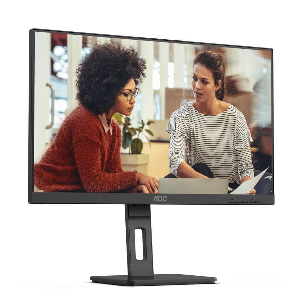 AOC Monitor  Q27E3UMF 27"/VA/2560x1440/75Hz/4ms GtG/HDMI,DP,USB/Pivot,visina/zvucnici/crna